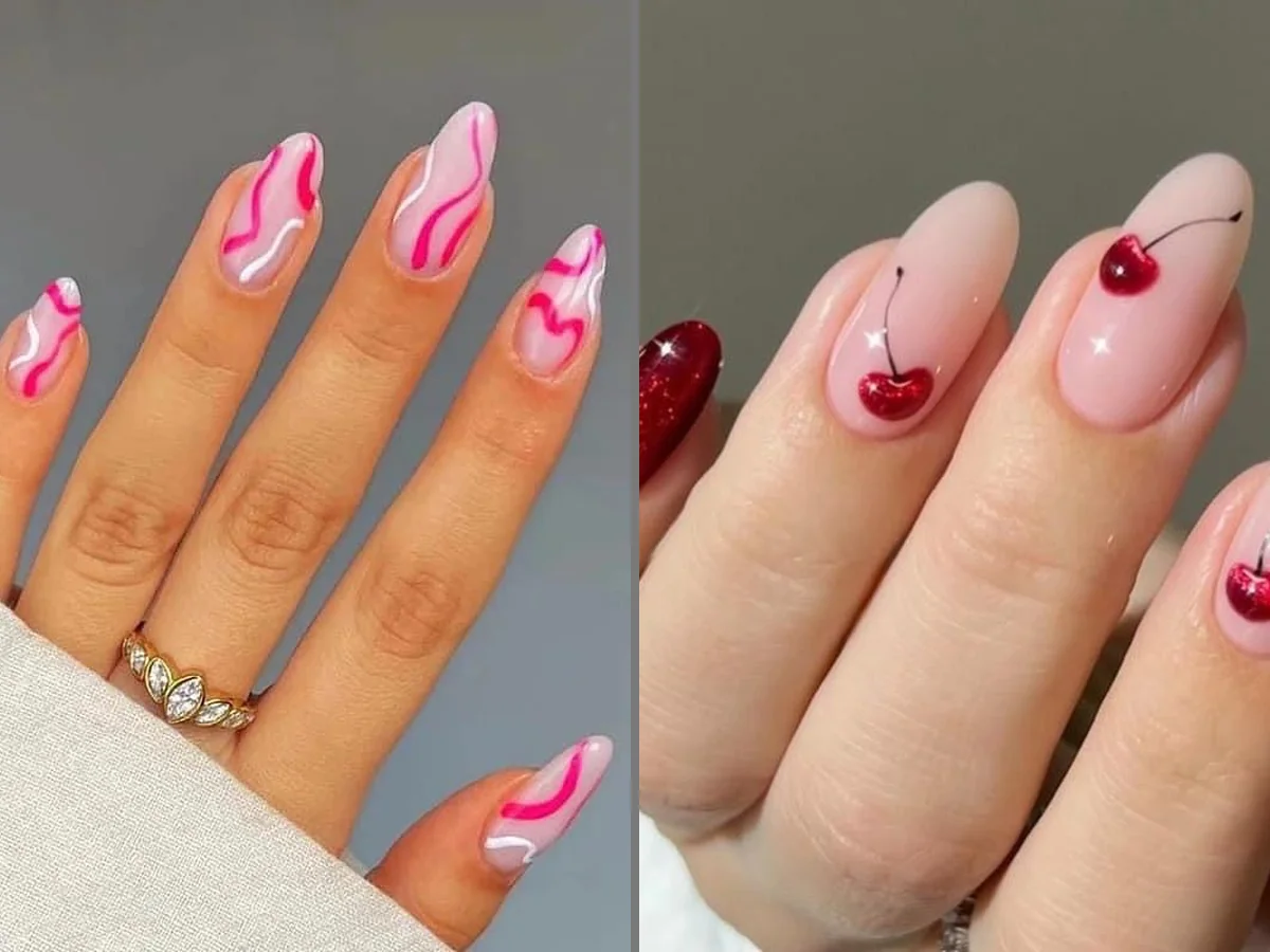 Acrylic and gel nail service area