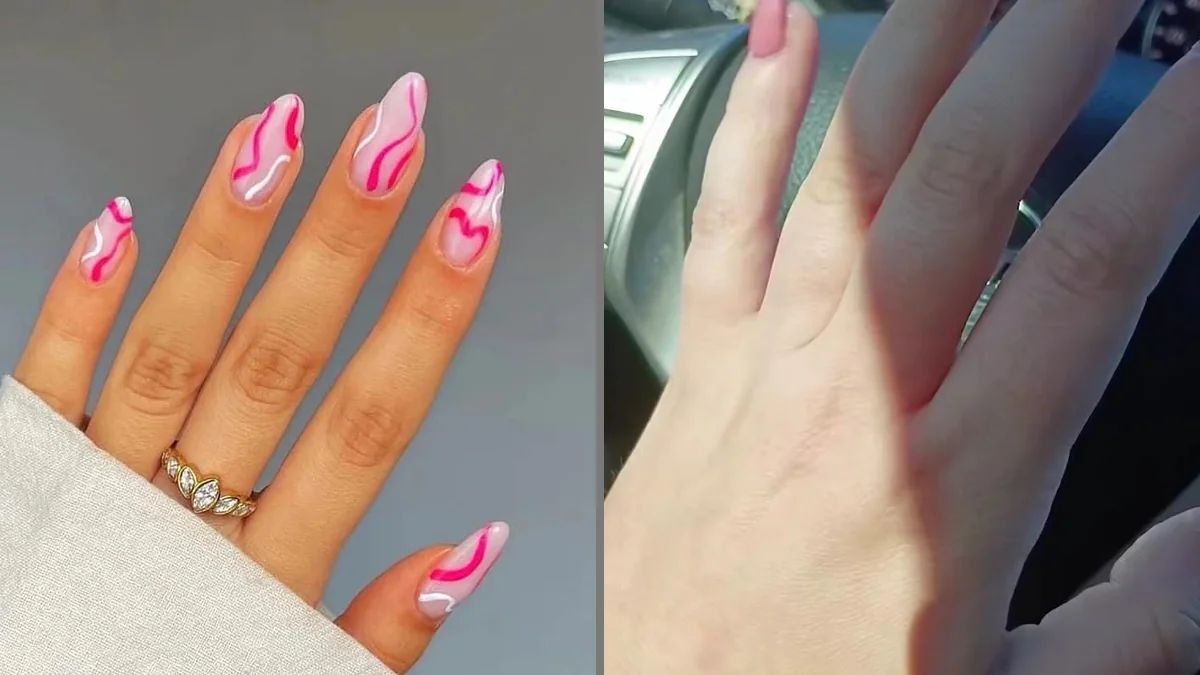 Clean nail stations with polish displays